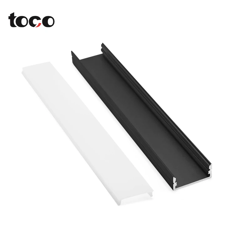 Simple Pc Diffuser Anodized Extrusion Aluminium Profile Strips Recessed Mounted Led Channel  Aluminum Profile