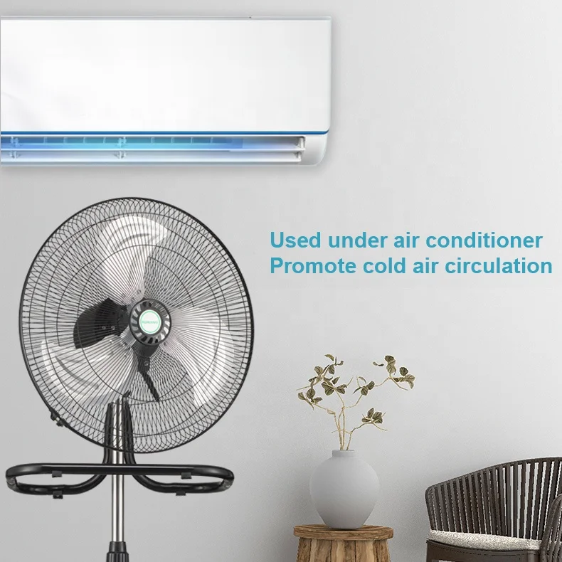 Factory outlet cheap price 18 inch 3 in 1 powerful industrial stand fan aluminum blades Oscillation Ventilador Pedestal Fan