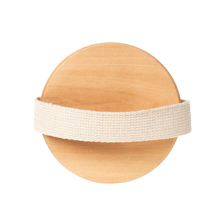 hot selling degradable cleansing refillable wooden bamboo handle nylon bath body cleaning brush