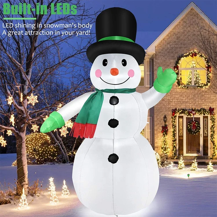 Недорогая Водонепроницаемая надувная забавная Рождественская надувная игрушка в виде снеговика