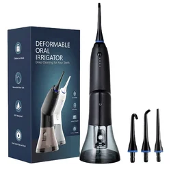 Rotatable portable water flosser professional dental oral irrigator with 250ml water tank