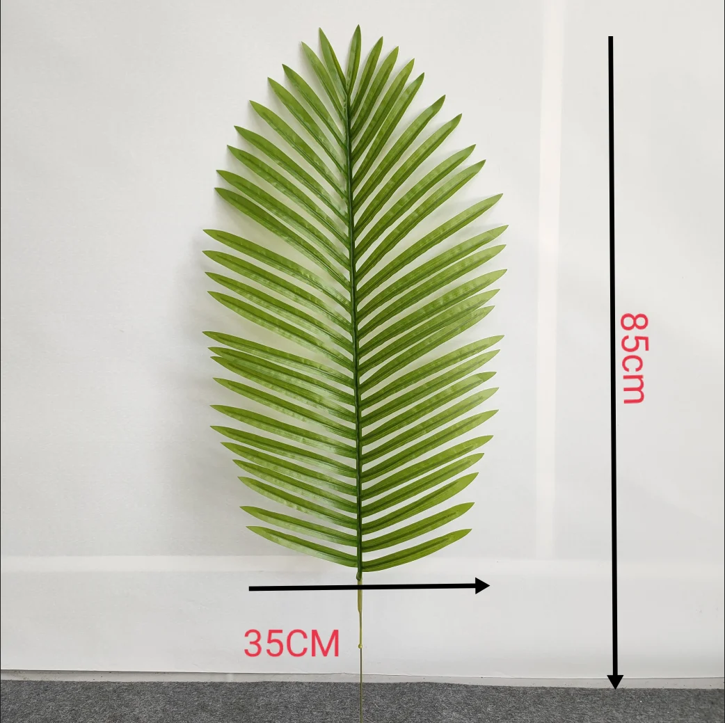 Artificial Tree Branches and Leaves Uv Proof Fakes Dried Artificial Tropical Date Palm Tree Leaves