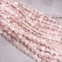 Natural Stone Beads, Turquoise Rose Quartz Amethyst Agate Beads, Faceted Heart Stone Beads Gemstone Beads for DIY Jewelry Making