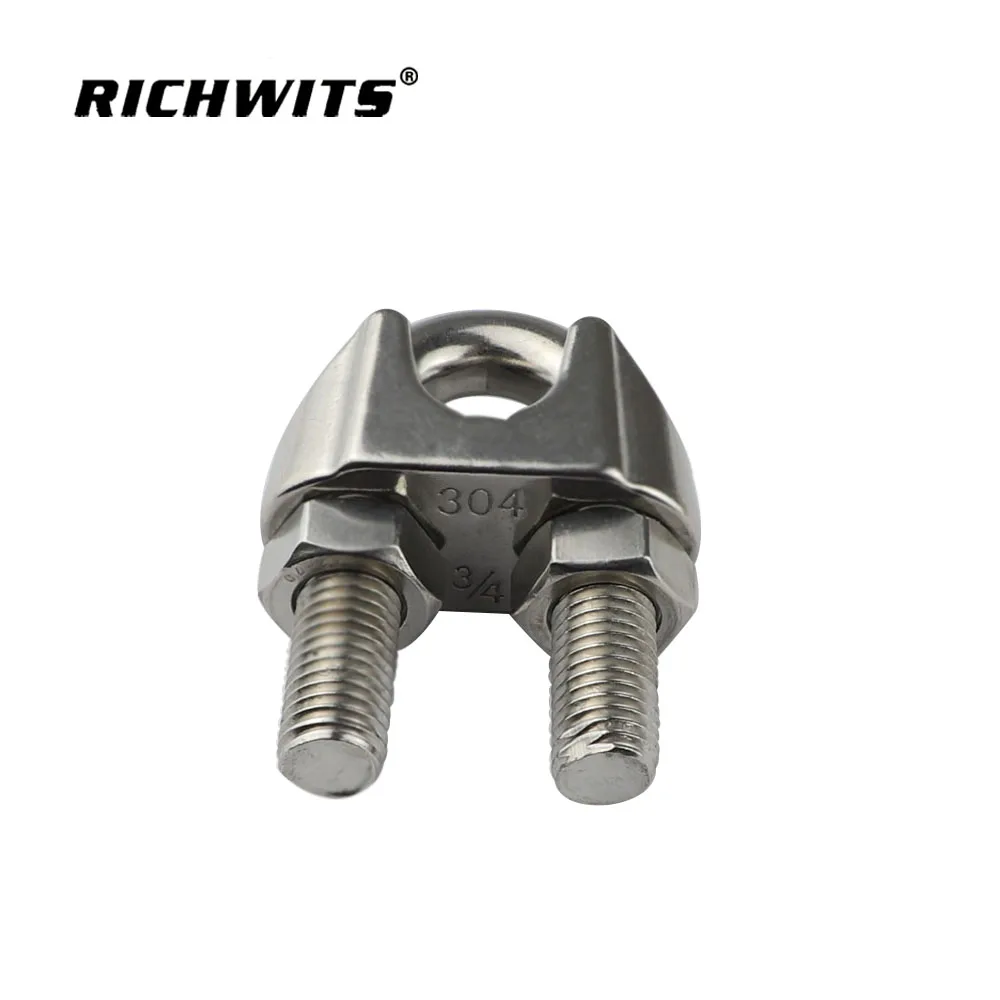 Marine Hardware 304/316 Stainless Steel  US Wire Rope Clamp cables  Clip