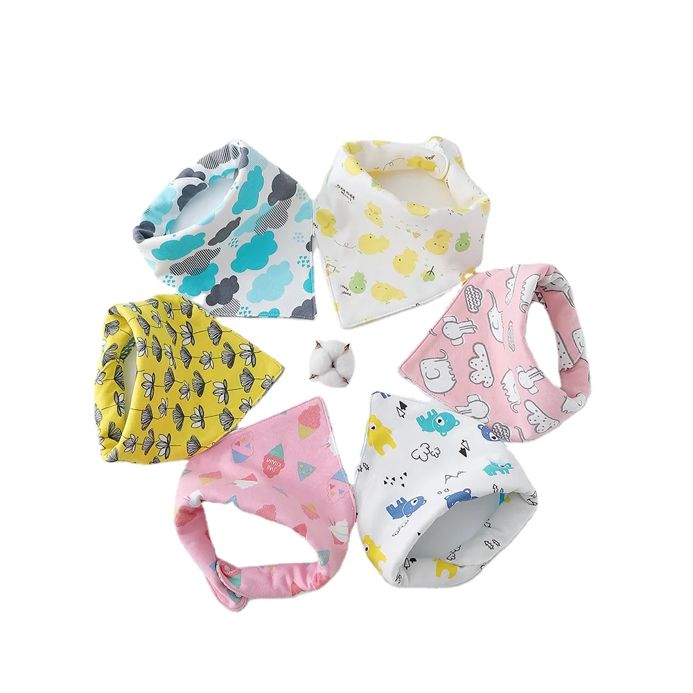 
Adjustable 100% Organic Cotton pack Absorbent baby bandana drool bibs, Baby Bibs Cotton sublimation 