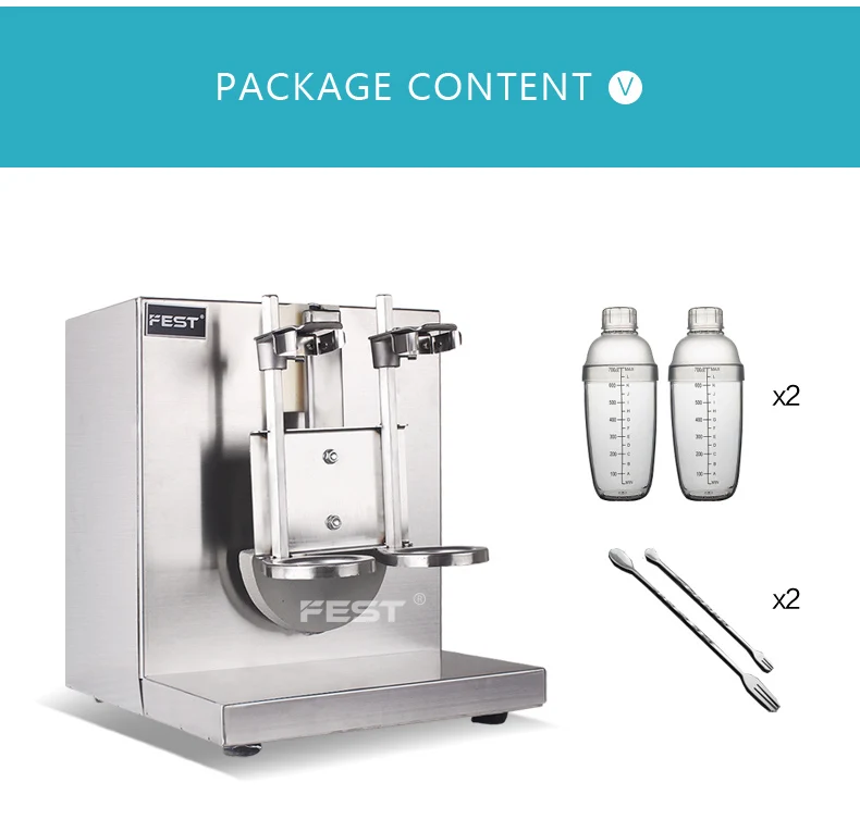 Double Head Automatic Bubble Tea Milk Tea Shaker Machine for sale