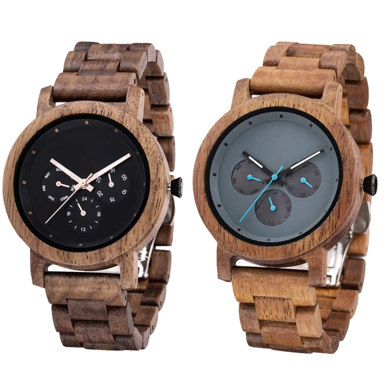 Часы WYGICOO Jam Tangan Kayu Reloj De Madera деревянные часы на заказ для мужчин бамбуковые Роскошные