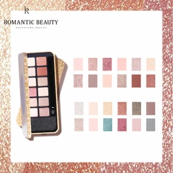 Romantic Beauty Fashion Matte Eyeshadow Palette Glitter Eye Shadow Makeup Nude Makeup Set Korea Cosmetics