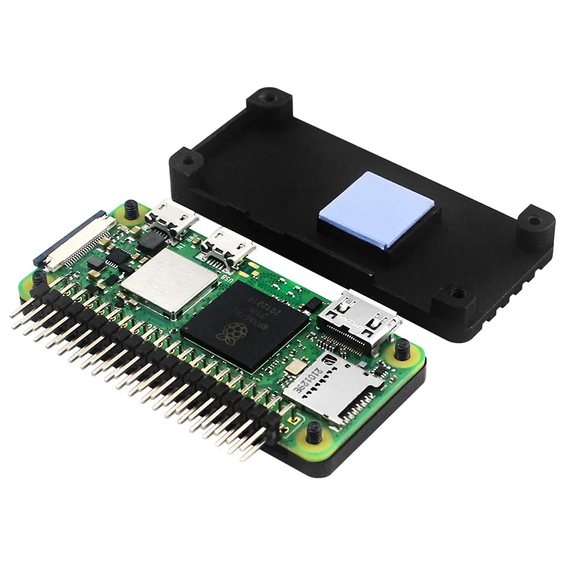 Raspberry Pi zero 2W Aluminum Alloy Shell Raspberry Pi zero 2W Heat Dissipation Protective Shell with Pin Arrangement