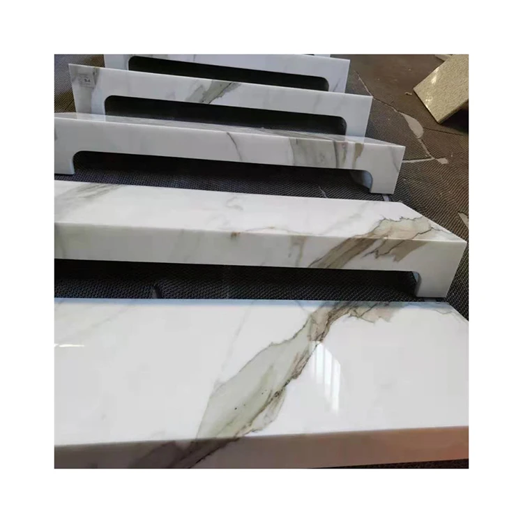 Stone Marble Stairs Wholesale Price Indoor Step Tiles Spiral Calacatta White Natural Stone Modern Online Technical Support