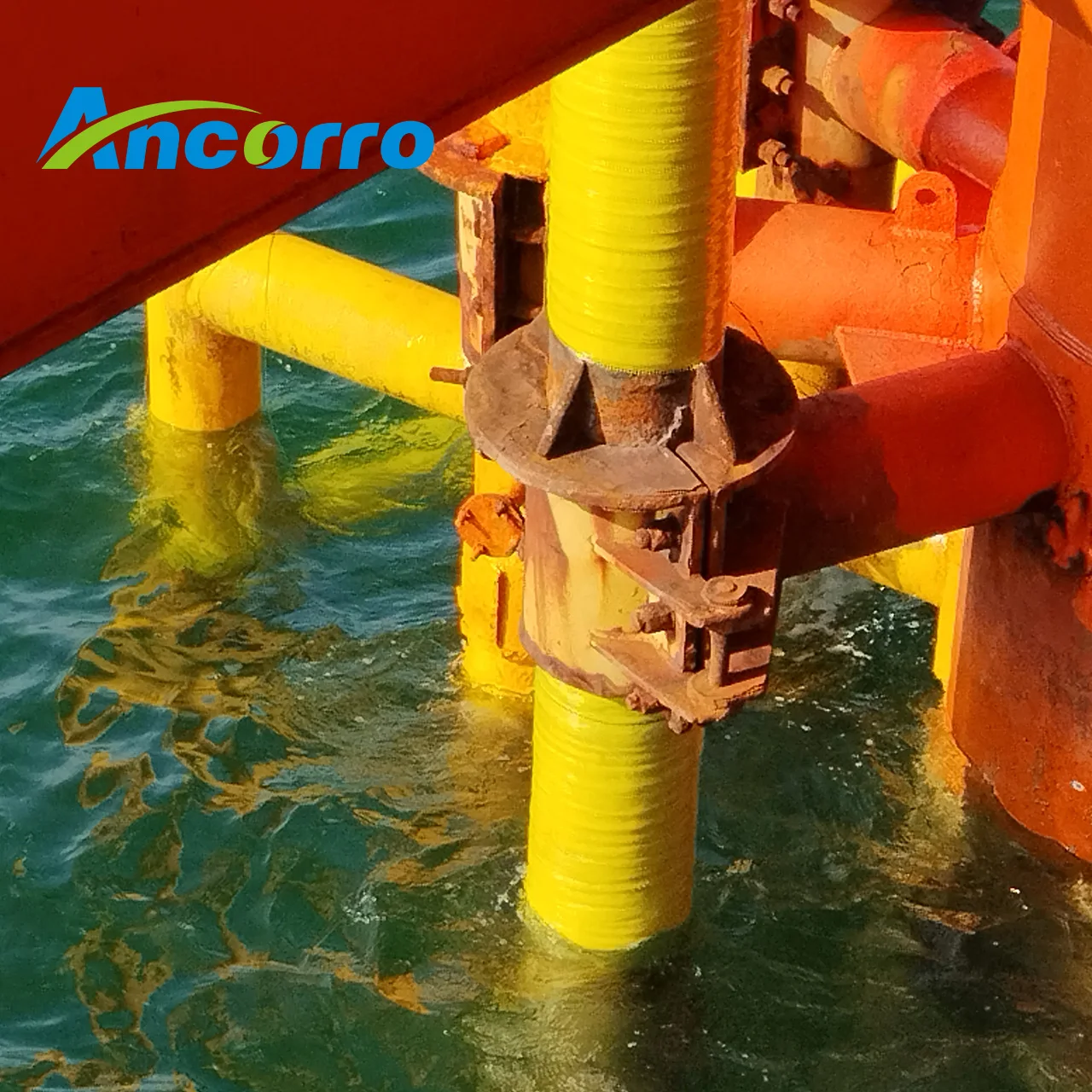 Visco elastic tape for drilling platform anti-corrosion