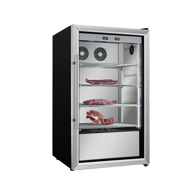 Hot Sale Beef Ageing Drying Refrigerated Cabinet  Steak ager Meat maturing fridge Dry aged beef  cooler  141L