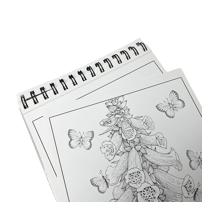 Custom coloring book printing hard cover adult coloring books for anxiety tear off drawing book printing