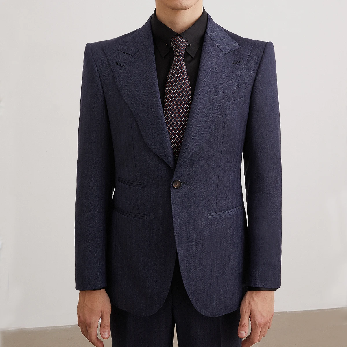 CMT Fully Hand Made Half Canvas Classic British Style Suit  Bespoke Tailor Custom Mens Suit With Wavy Lapel Structured Shoulders