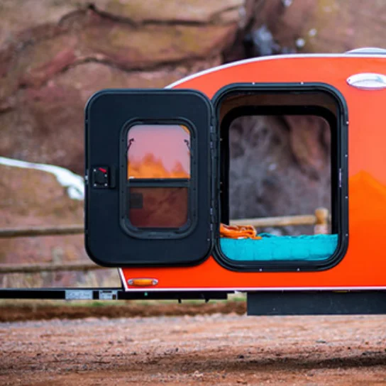 Teardrop Travel Trailer Camper Door window  caravan Motohomer Door  For