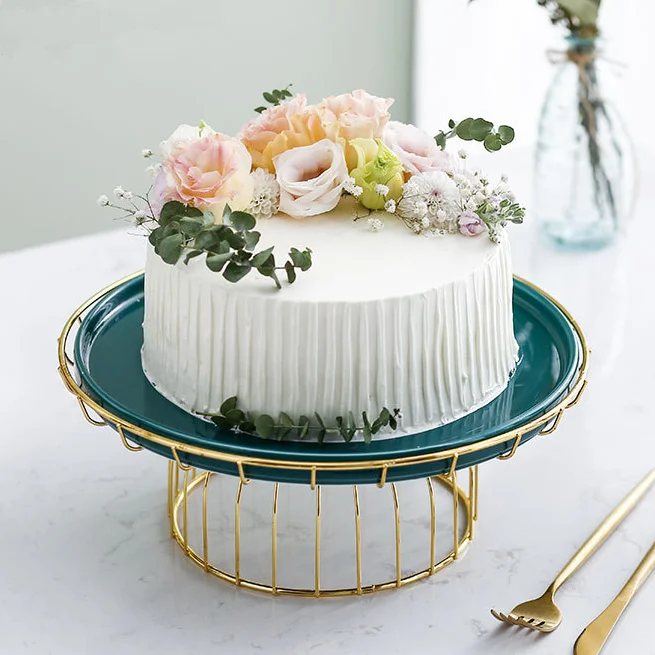 European Luxury Ceramic Fruit Cake Plate Tray Classical Display Decoration Snacks Cupcake Stand Holder