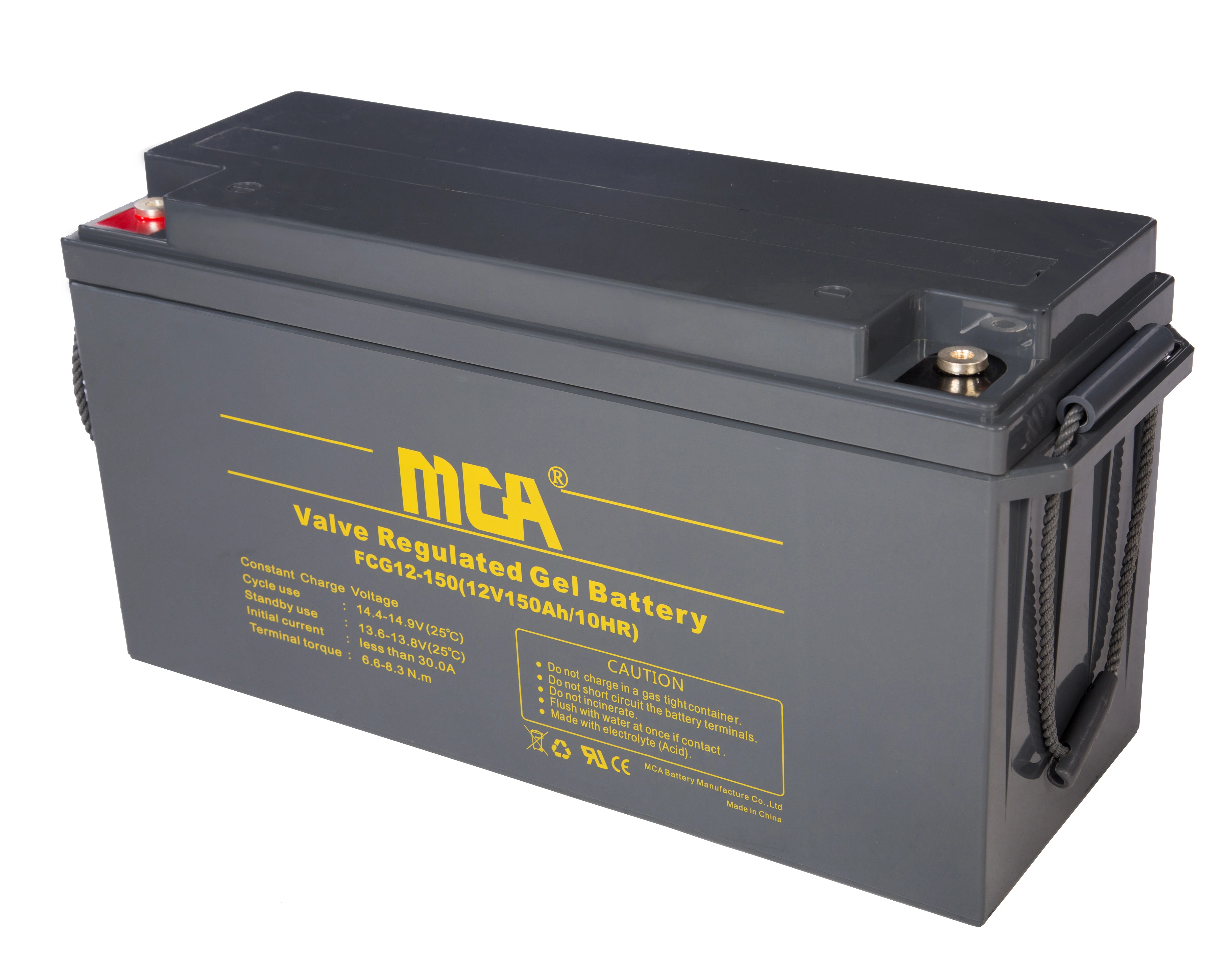 MCA Rechargeable Solar GEL Battery 12v 80Ah 100Ah 150Ah 200ah 250Ah VRLA Solar Energy Storage Lead Acid Batteries