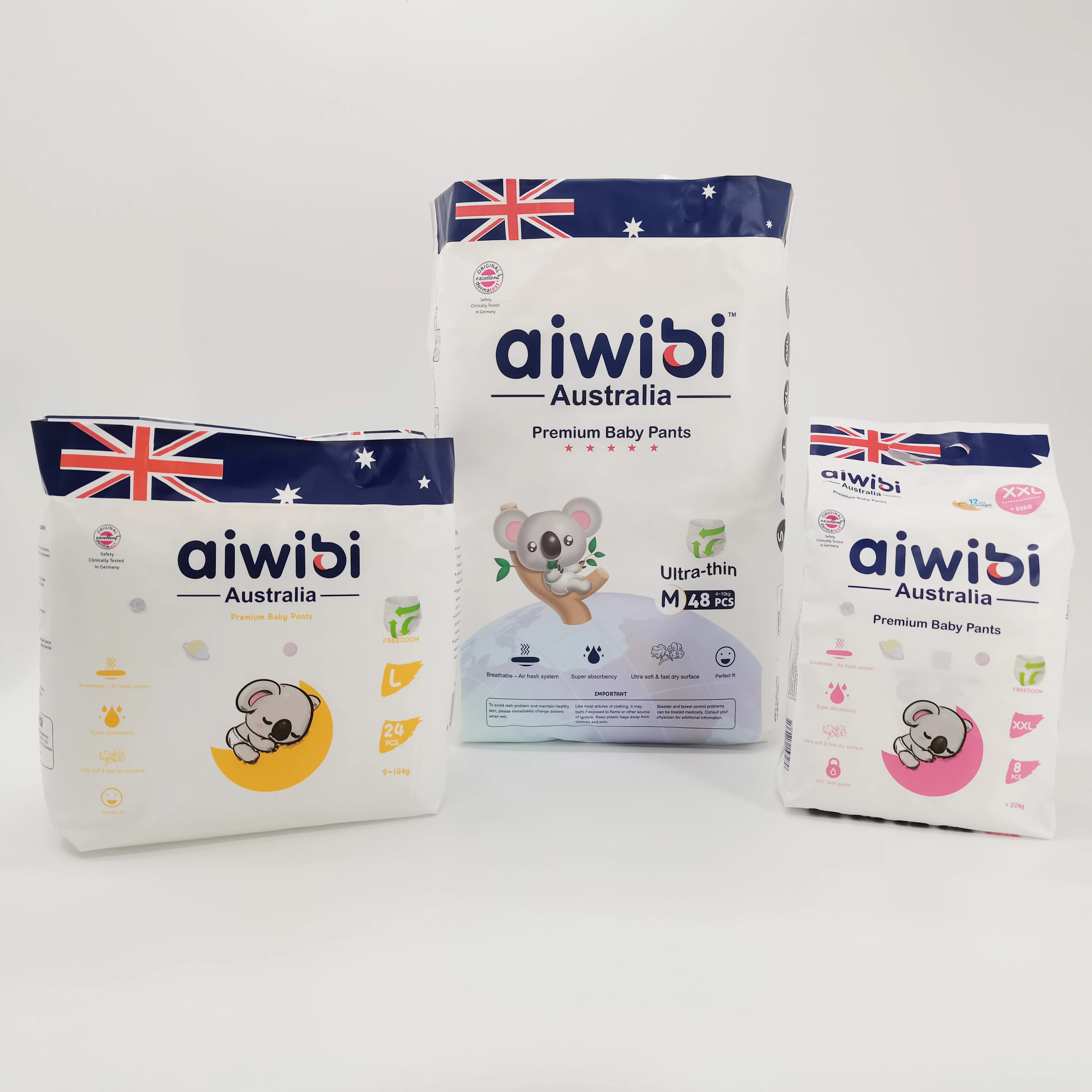AIWIBI brand baby diapers pants diaper best selling product high pampering super absorption disposable pants diaper manufacture