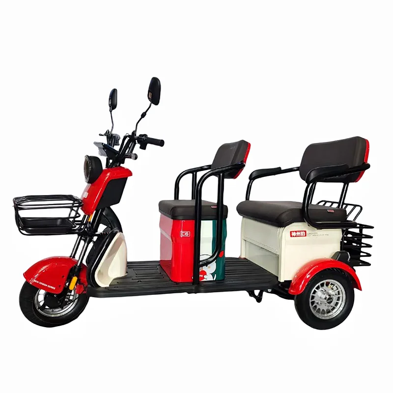 China 2024 new model electric motorcycle scooter passenger motorized tricycles adult electric tricycle
