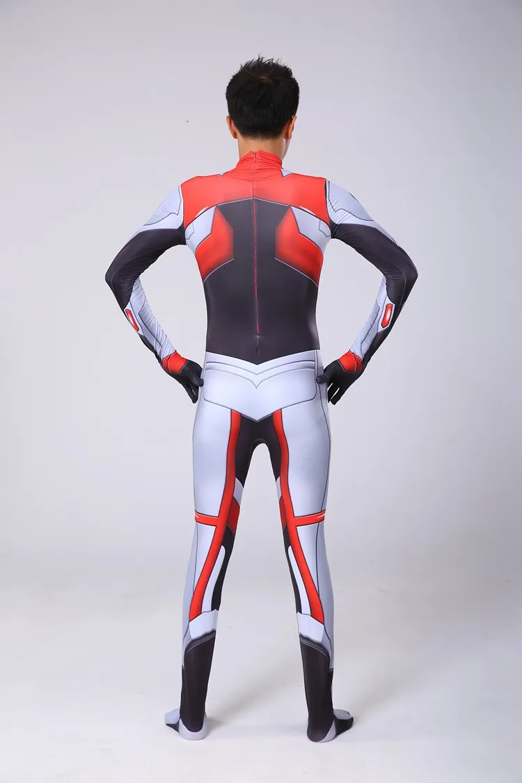 Ecoparty Costumes New Style Avenger 4 Endgame Quantum Realm Cool Superhero Cosplay Zentai Bodysuit Jumpsuits For Men Adults