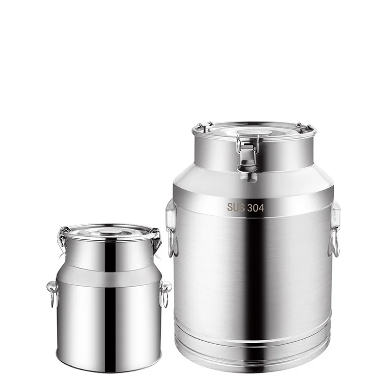 14~ 88L transportation and turnover milk barrel Wholesale price stainless steel milk storage tank with lid for sale