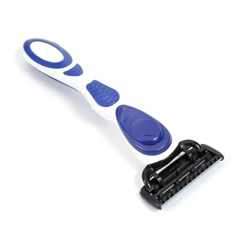 Low Price Plastic Handle Razor 5 Blade Shaving Razor Man Reusable Recycled Razor