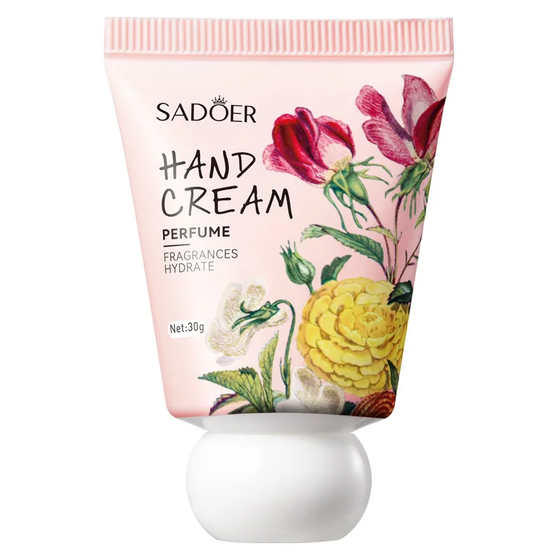 SADOER Natural Flower Extract Rose Cream Moisturizing Anti-freeze Anti-drying Mini Hand Cream Moisture Lotion