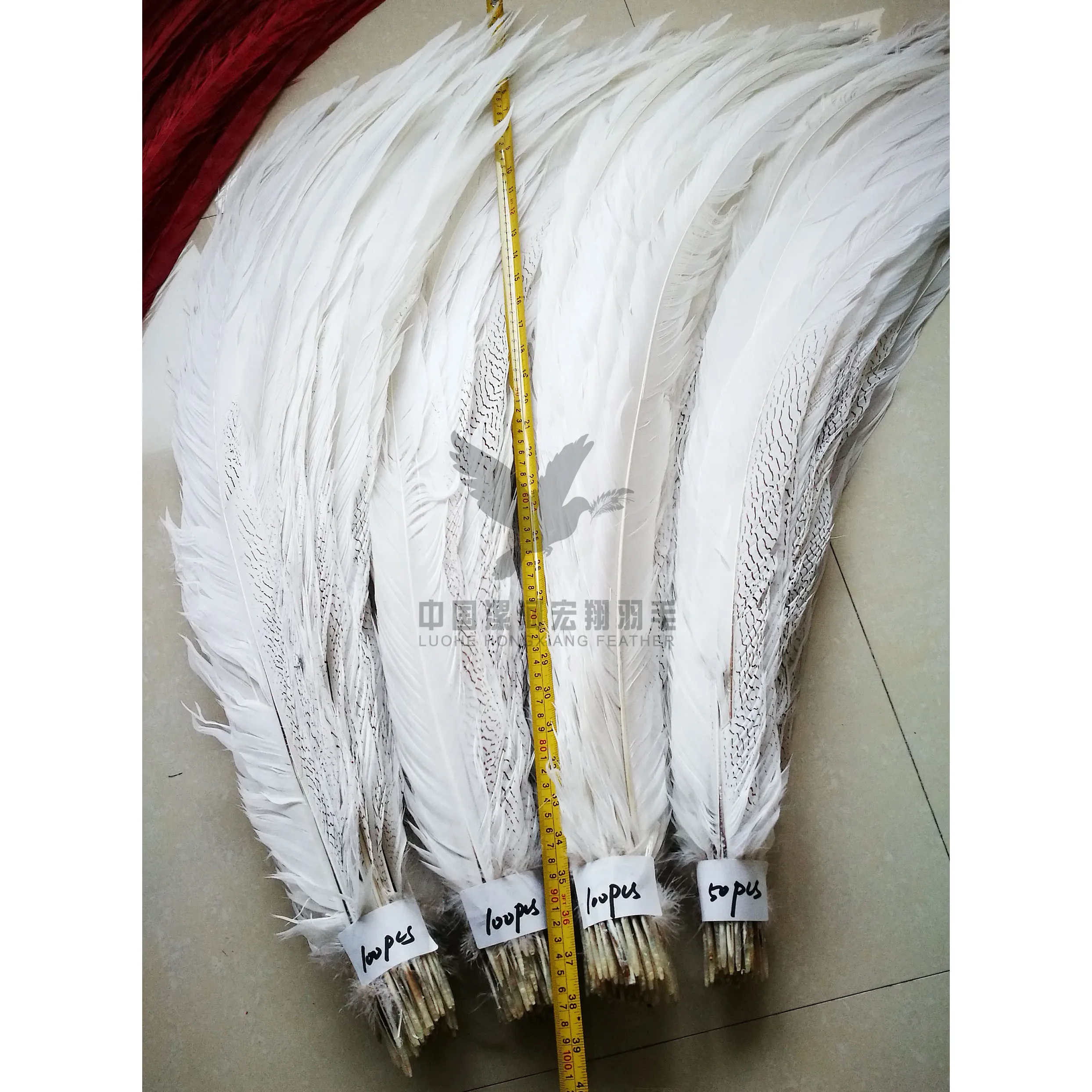  90-100cm Long size silver pheasant tail