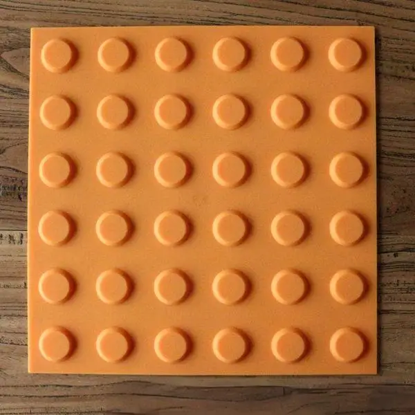Yellow Porcelain Floor Road Sidewalk Ceramic Tactile Tile And Blind Brick Guide Tile