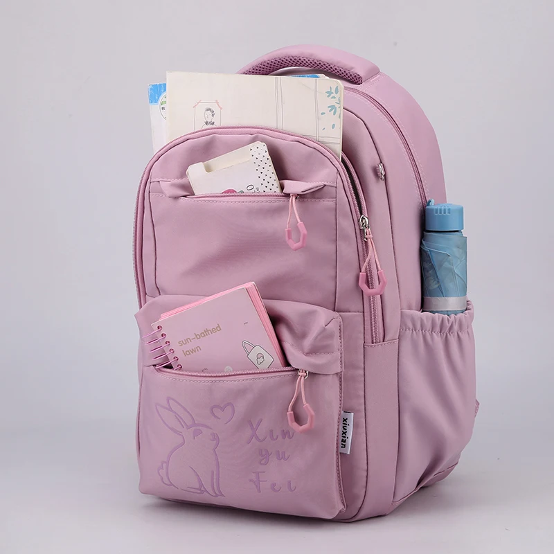 Оптовая продажа, популярный водонепроницаемый детский школьный рюкзак для девочек с мультипликационным принтом, детская школьная сумка