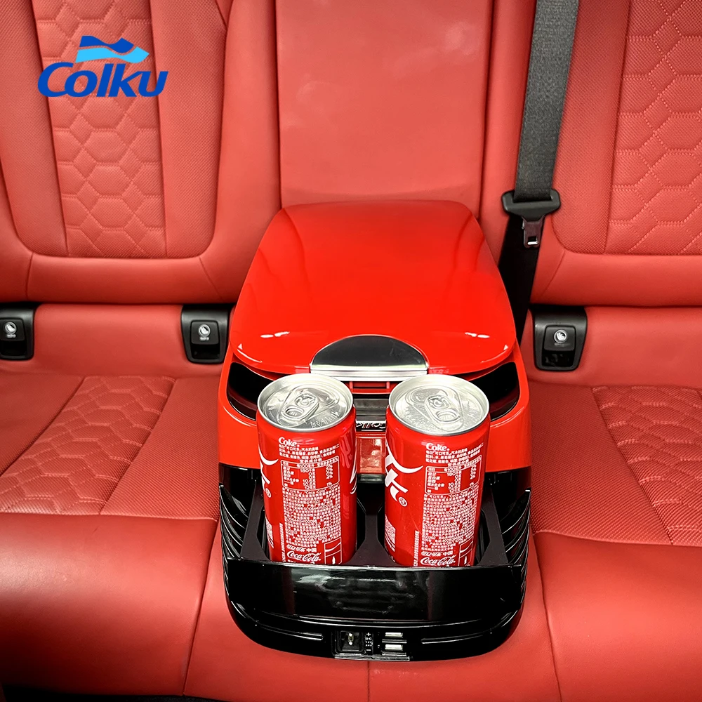 12v Mini cooler box portable outdoor  camping mobile mini fridge freezer 8L Armrest refrigerator small fridge for car