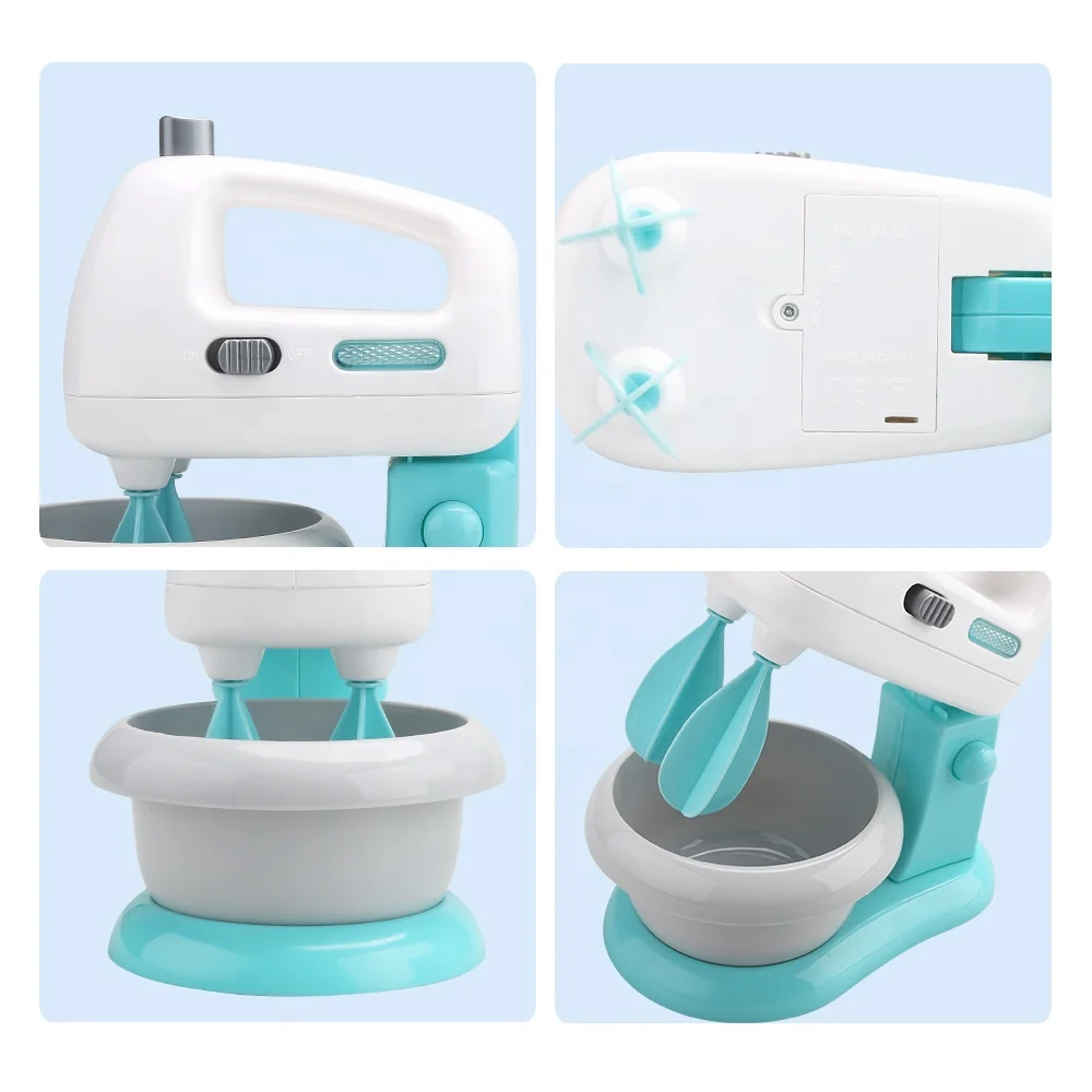 Kids Plastic Home Appliances Cooking Accessories Pretend Play Set Kitchen Blender Toy Kitchen Series for Kids Girls