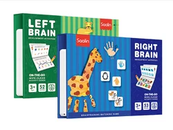 Ready to ship  Chinese Sallin Kids Left and Right Brain Board Games For  3 Years Old+