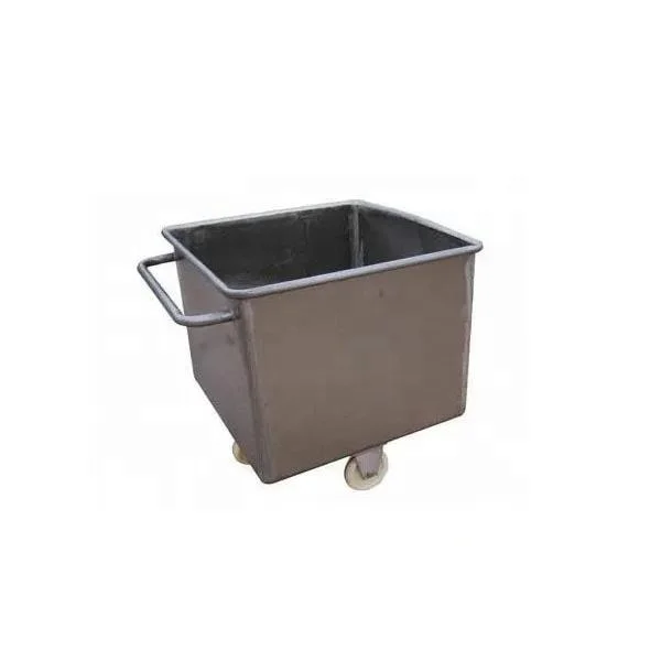 Sus304 Material Feeding Food Meat Barrel customized Transportation Turnover Truck beef vacuum meat marinating  tumbler machine