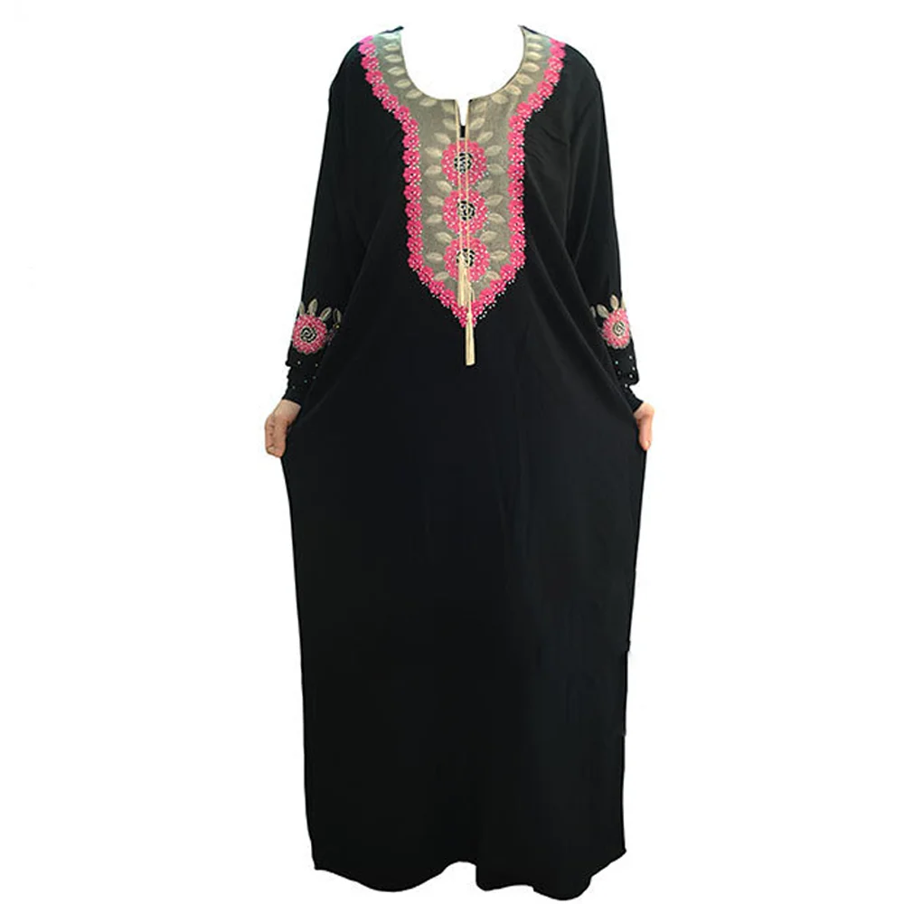 
Zakiyyah LY001 Islamic Clothing Abaya Muslim Women Dress Dubai Ethnic Style Black Abaya in Turkey 