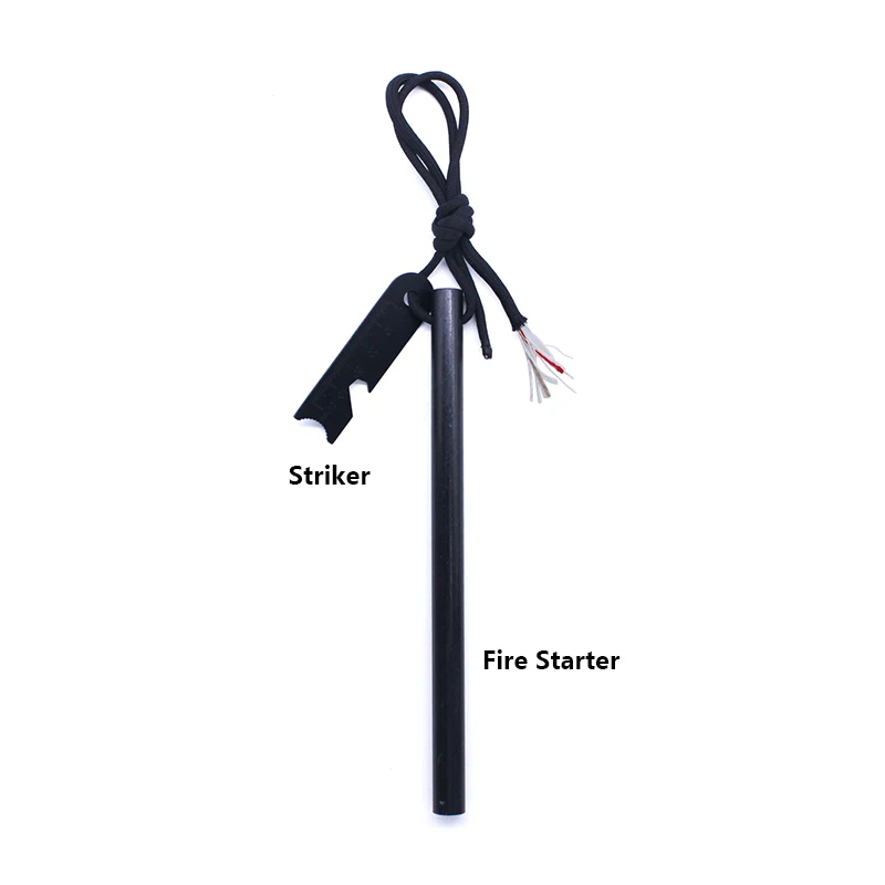 
Survival Gear Kit Big Flint Magnesium Fire Steel Ferrocerium Rod 
