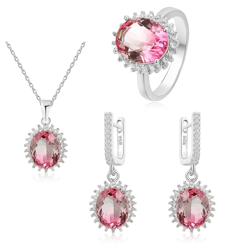 High Quality Fashion Jewelry Sapphire 925 Silver Women Fine Jewelry