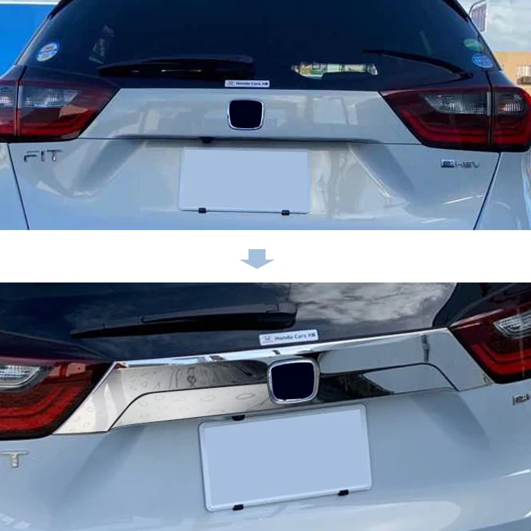Factory Supply OEM ODM Car Rear Exterior Accessories License Plate Trim For Honda Fit Gr1-8 2020