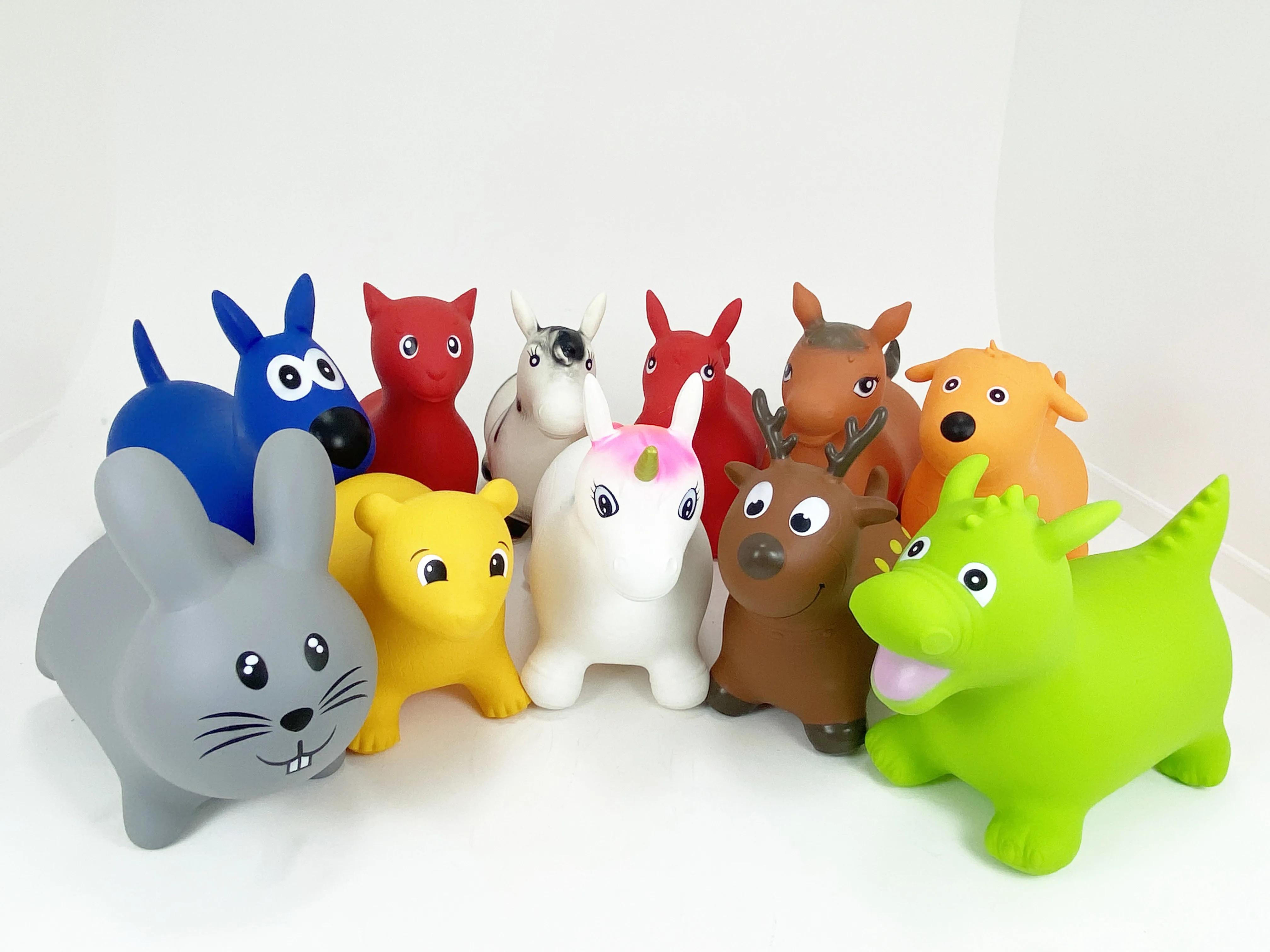 PVC Toy Jumping Ball with Handle 45cm Bouncy Hopping Ball