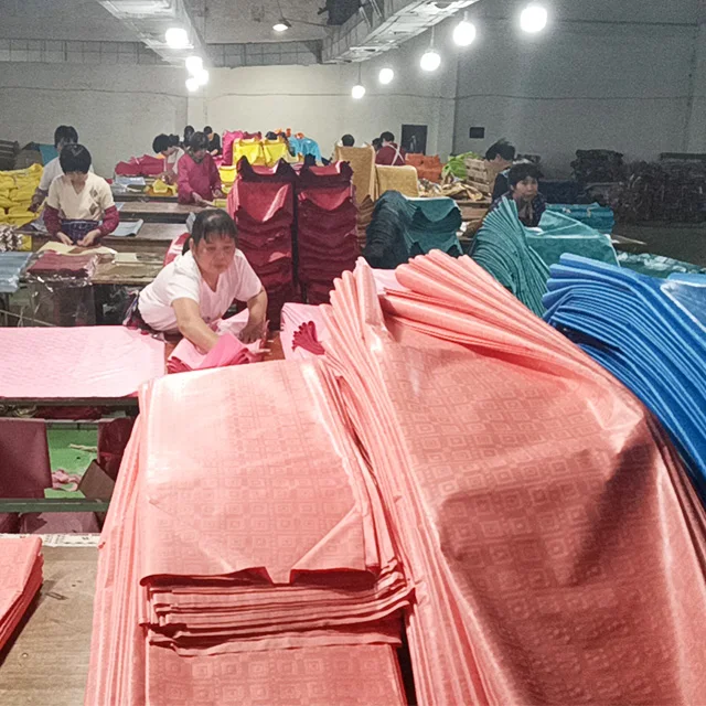 Manufacturers direct free samples New Arrival 100% polyester Super Glitter Wax Grand Super Gold Wax Print Fabric Ankara