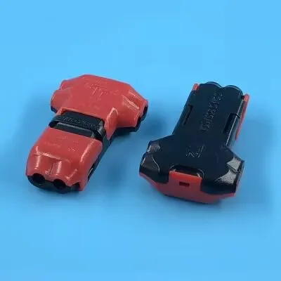 10 pcs 2 pin DC/AC 300V 10A Wire Connector 18-22AWG no welding scotch lock Quick Connector cable clamp Terminal Block Splice