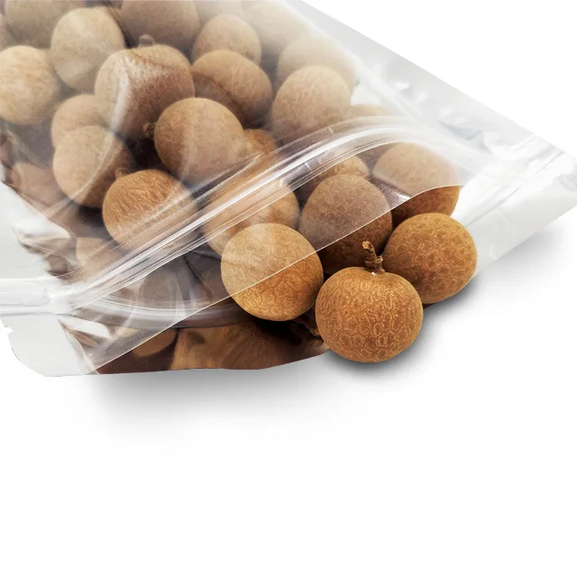 custom printed packaging aluminum foil stand up transparent pouch with window for food