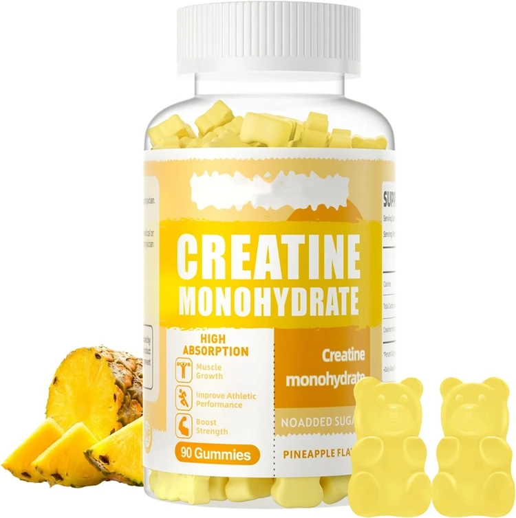 Private Label OEM 5000mg Creatine Gummies Muscle Building Creatine Monohydrate Gummies with L-Taurine Alpha GPC