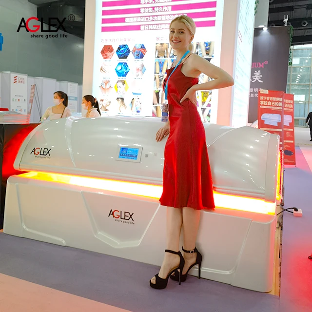 AGLEX whole body Biophoton Infrared LED Phototherapy Collagen stimulates skin tightening and whitening cockpit imported from Jap