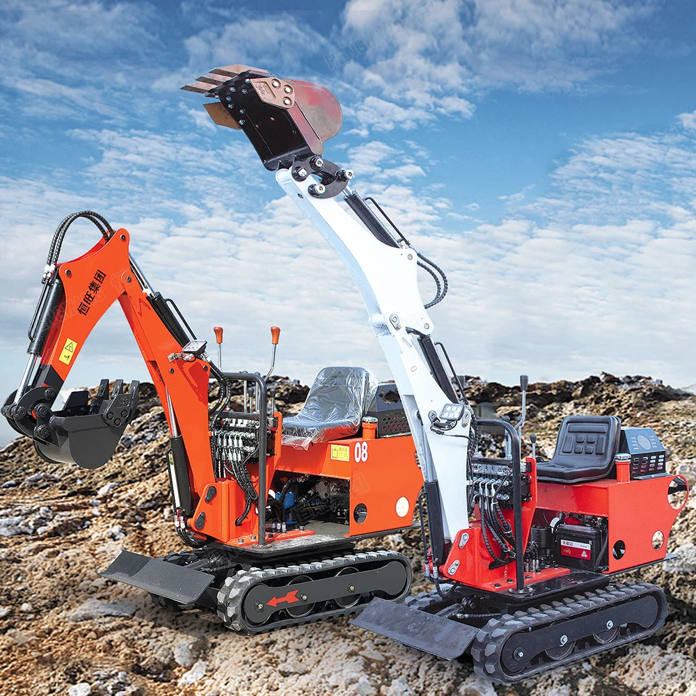 Free shipping new 140 mini construction machinery excavator hydraulic 0.8T 3.5 ton trailer trencher attachment for excavator