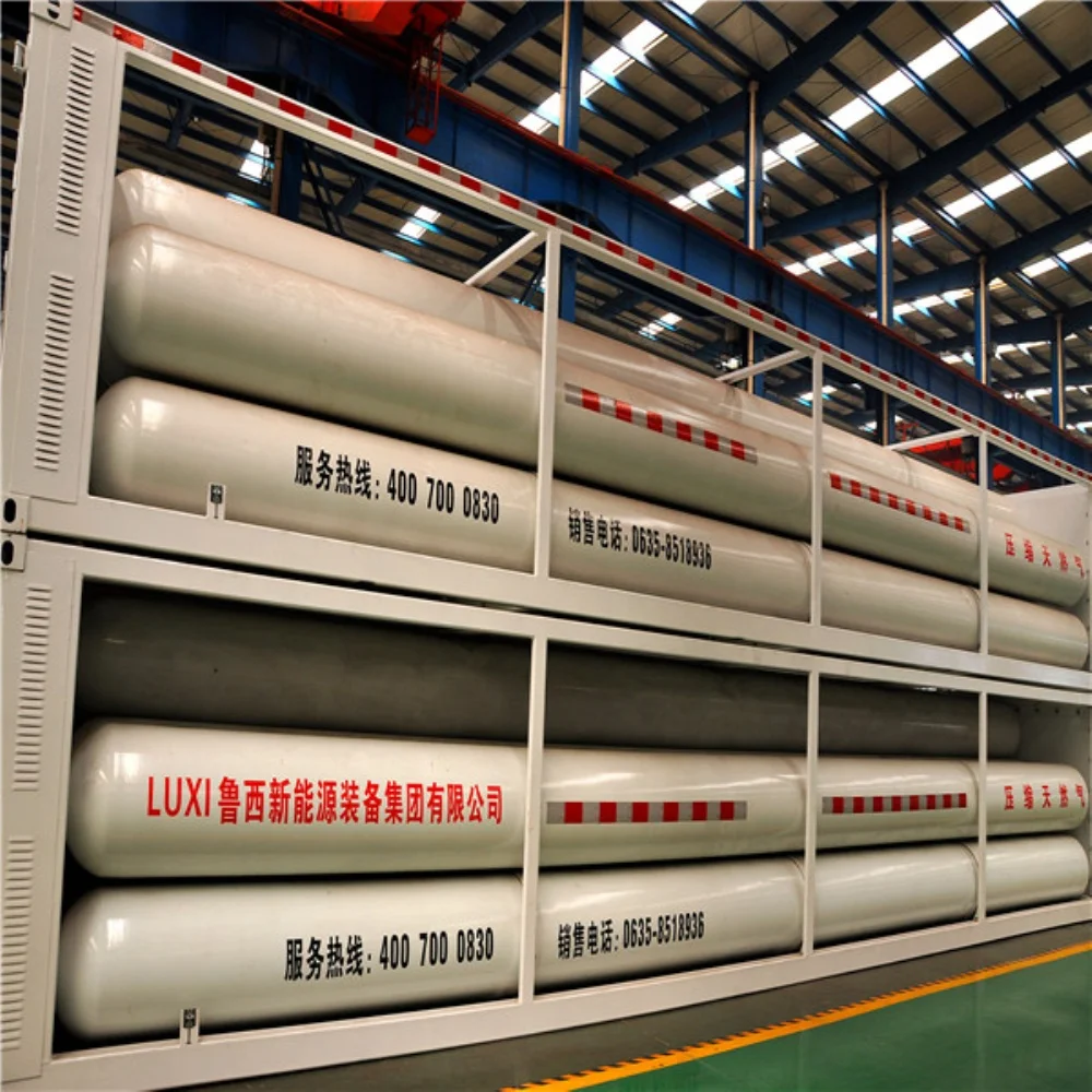 40Ft 9 Tube CNG Jumbo трубного пучка контейнер с 25MPa портативный газовый баллон трубка хранения Каскад