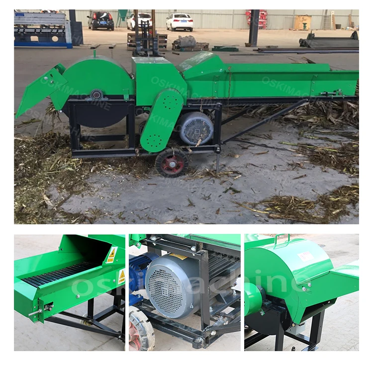 Agricultural Straw Chopper & Grinder Machine/ Hay Cutter Diesel Engine Silage Chopper Straw Shredder Machine