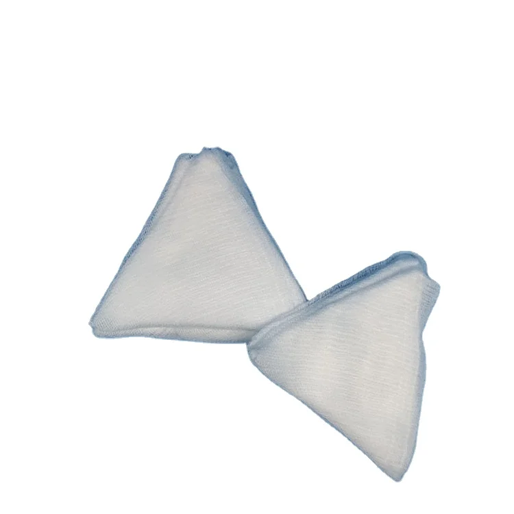 factory custom disposable medical cotton gauze triangle