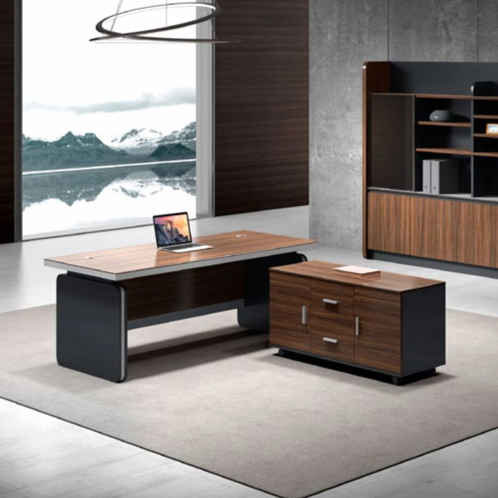 Small Single Office Desk Counter