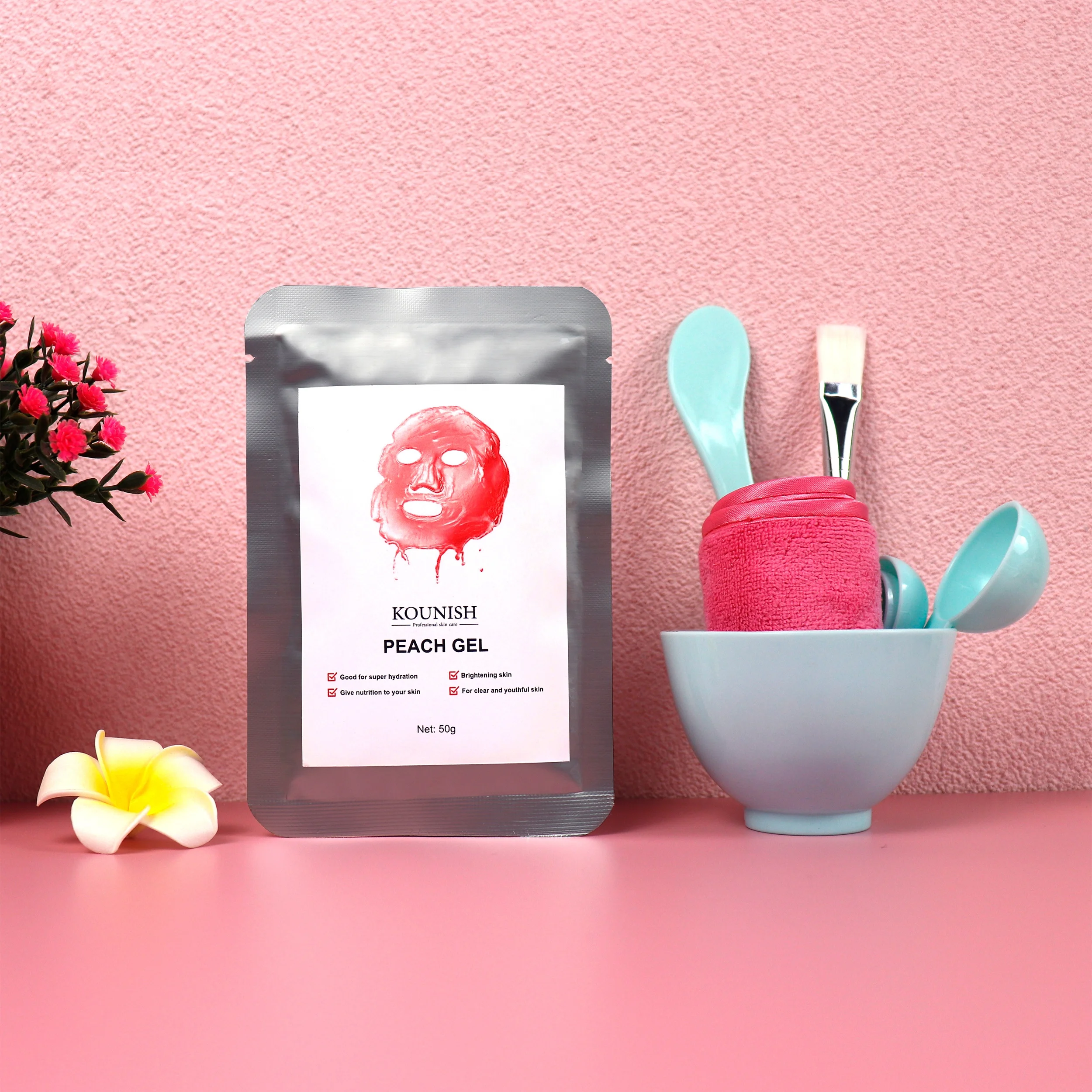 KOUNISH Korean Best SPA Facial Jelly Mask Anti-aging Korean Skincare Beauty Peach Face Hydrogel Gel Mask